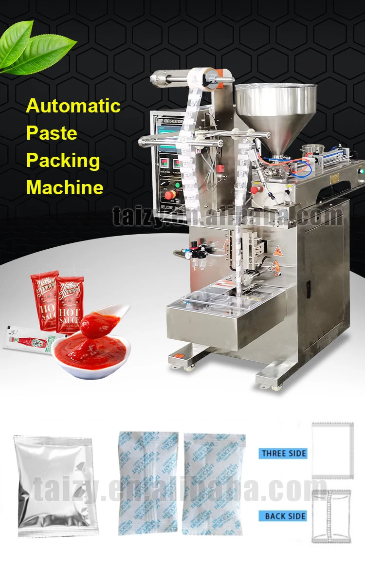 Automatic Vertical Ketchup Liquid Soap Stick Sachet Honey Paste Bag Packing Machine